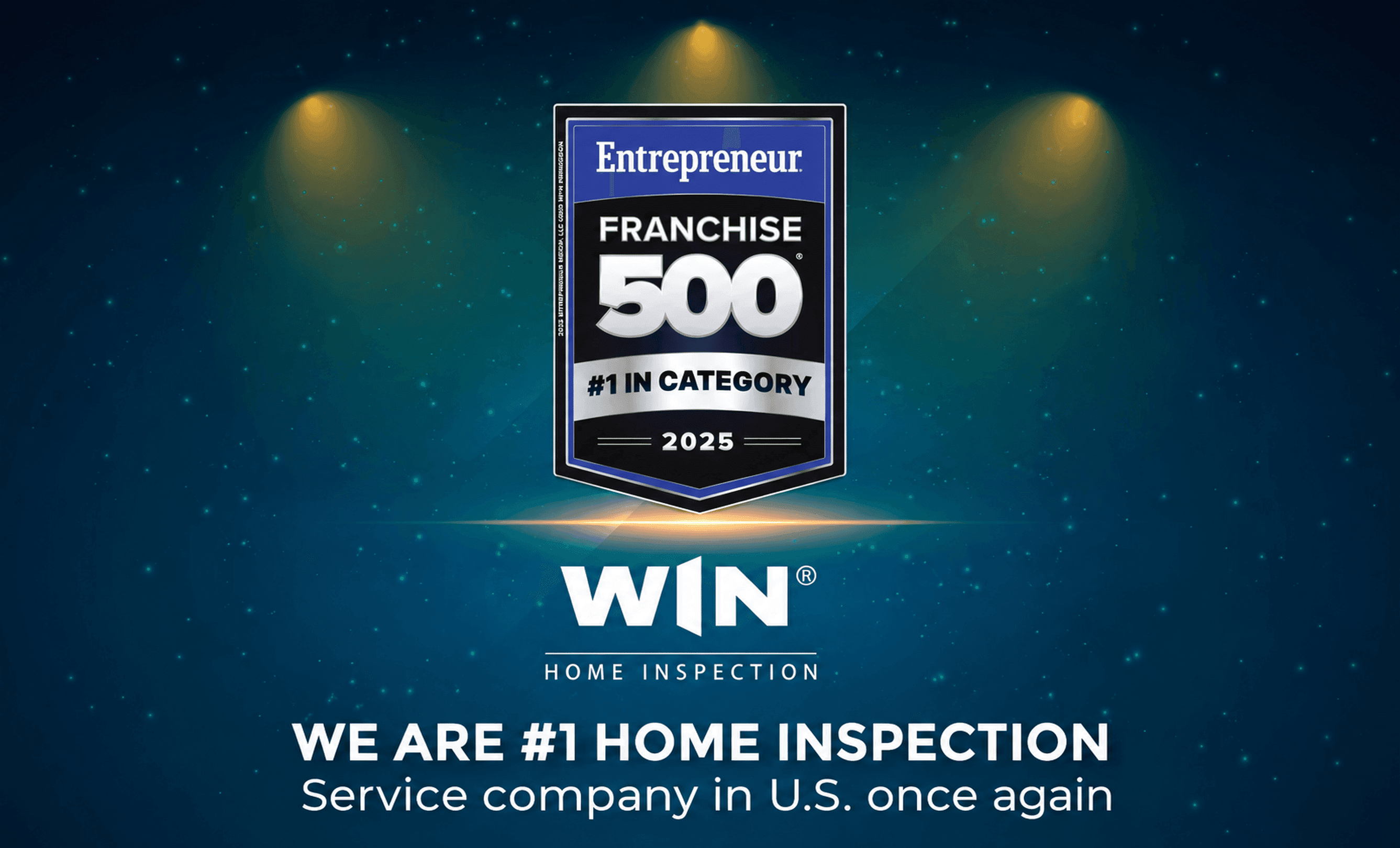 WIN Home Inspection ranked #1 across industry for the third year in a row